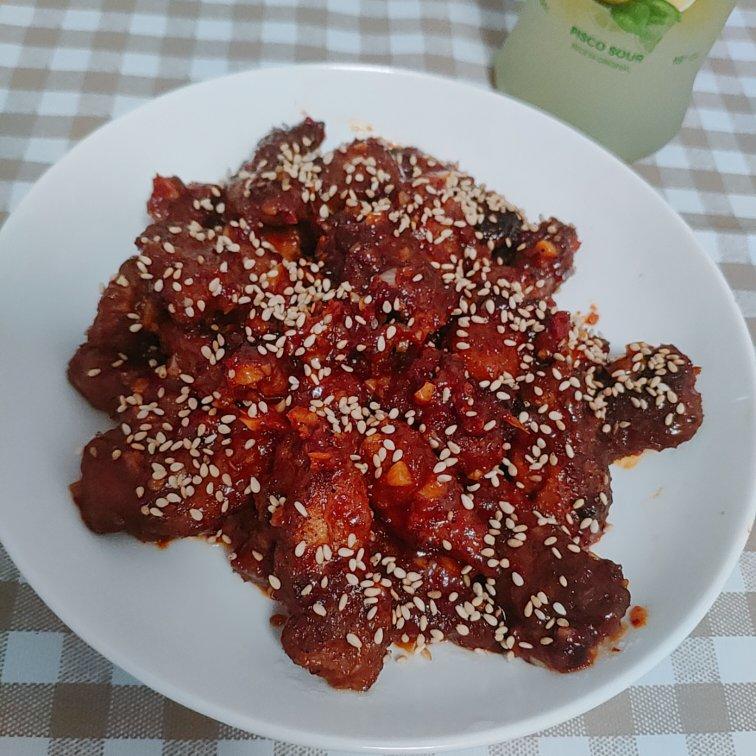 韩式辣酱炸鸡块