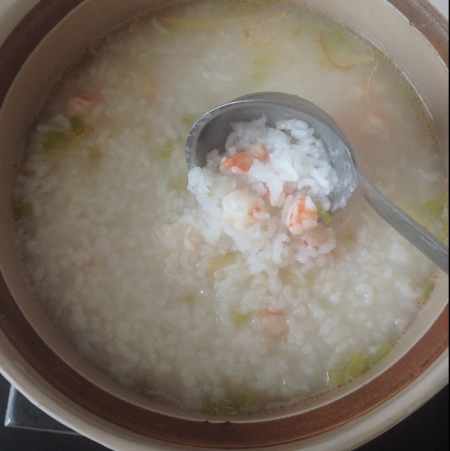 蔬菜虾仁粥