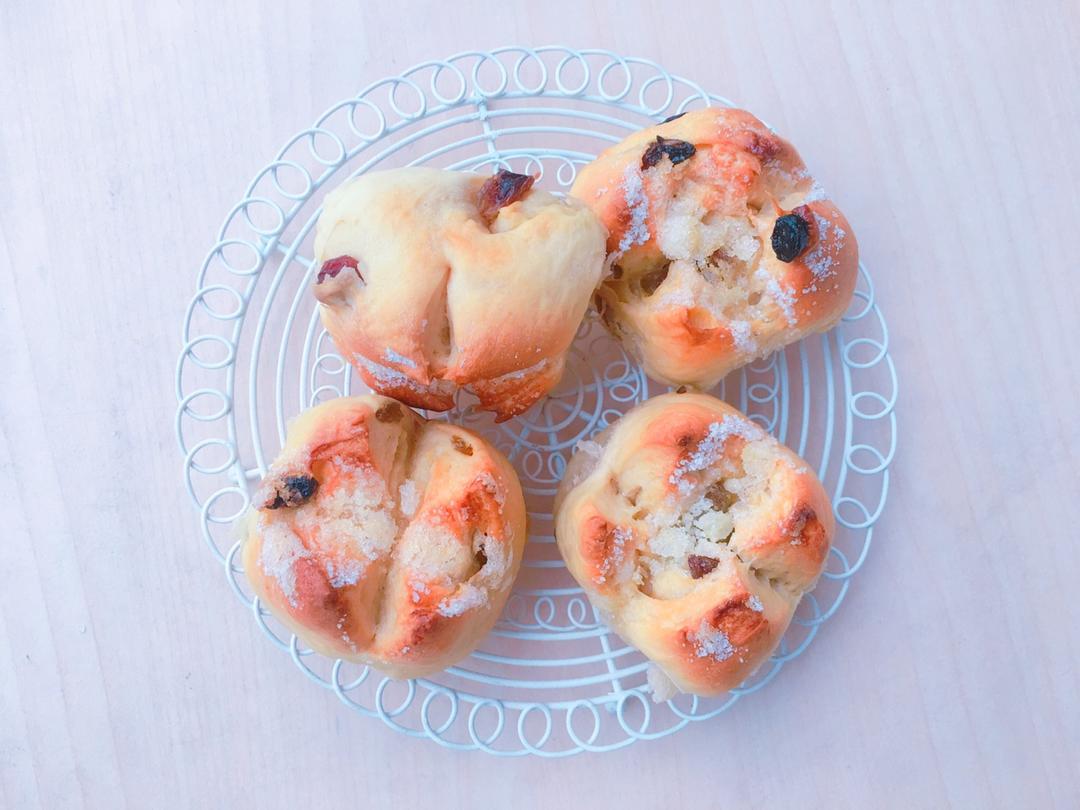 小甜甜葡萄干砂糖餐包