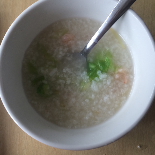 翡翠虾仁粥