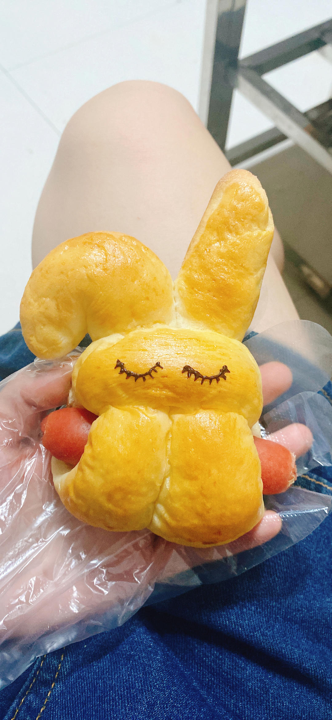 少女心的小兔子面包