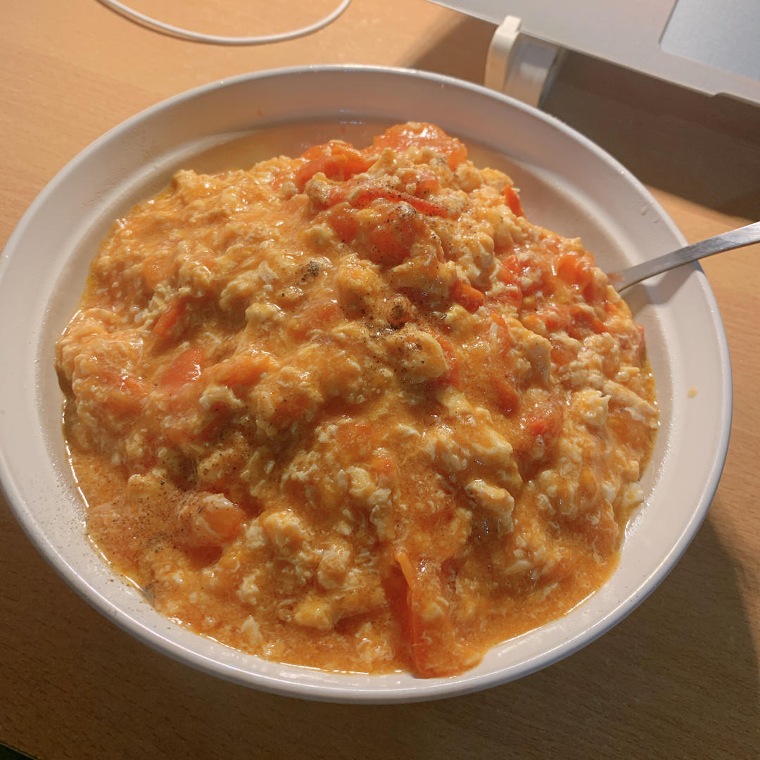 番茄火腿鸡蛋烩饭