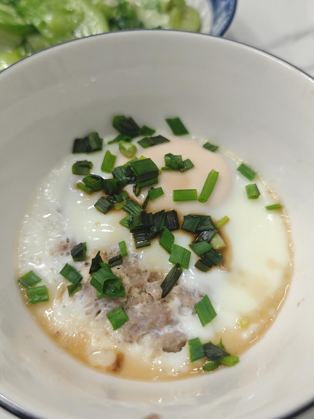 简单又好吃的肉饼蒸蛋