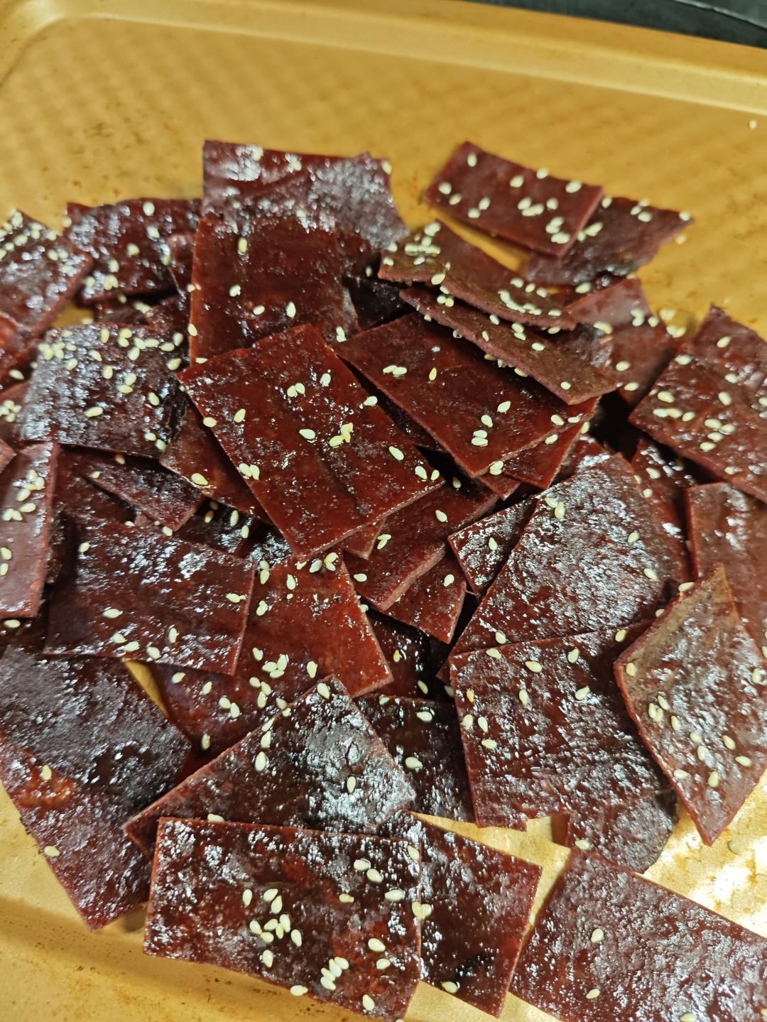 不加淀粉 猪肉脯（好吃得停不下来）