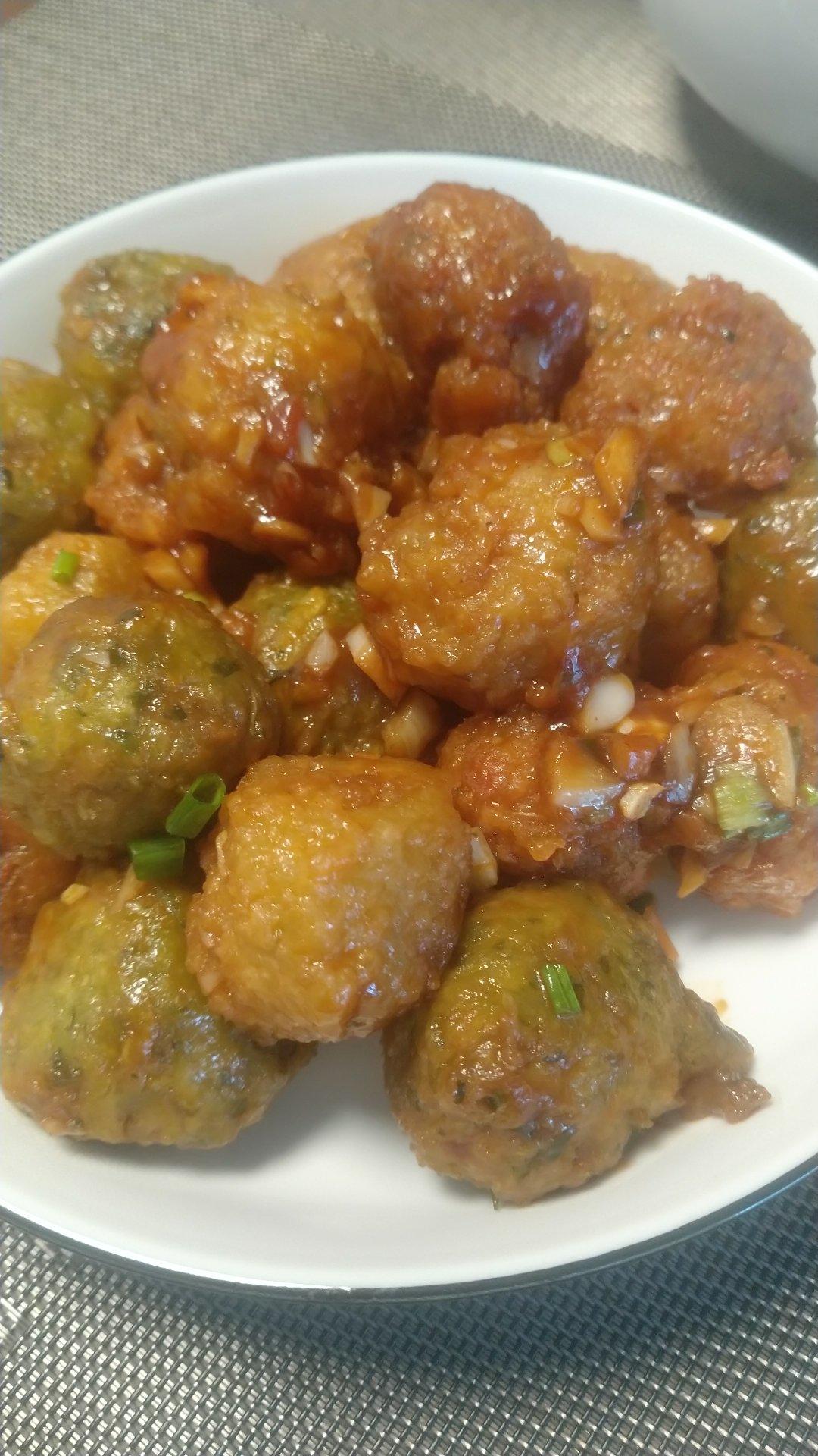 糖醋丸子(在家也能做出饭店的味道)