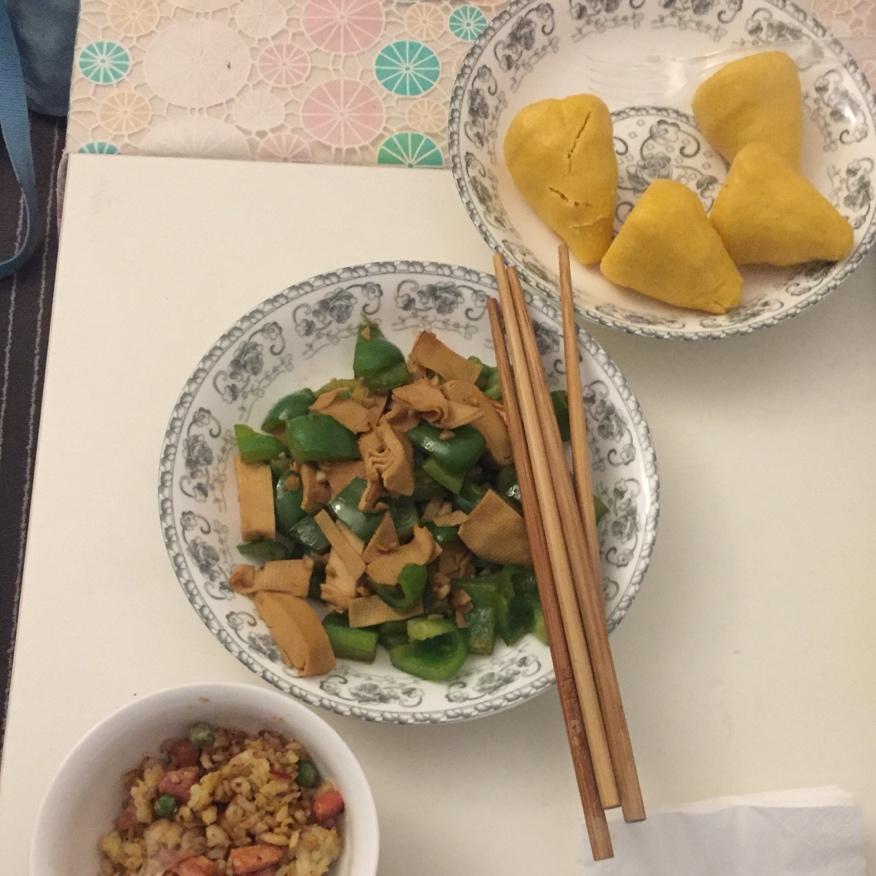 尖椒炒豆皮