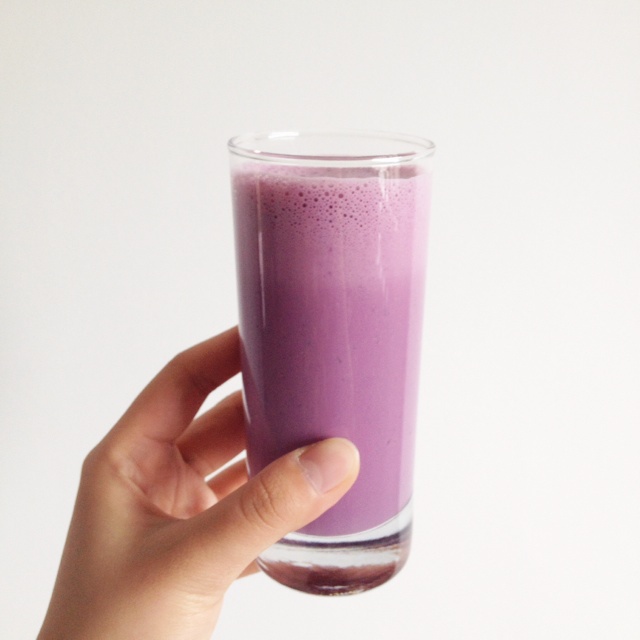 胡烦烦做的桑葚牛奶