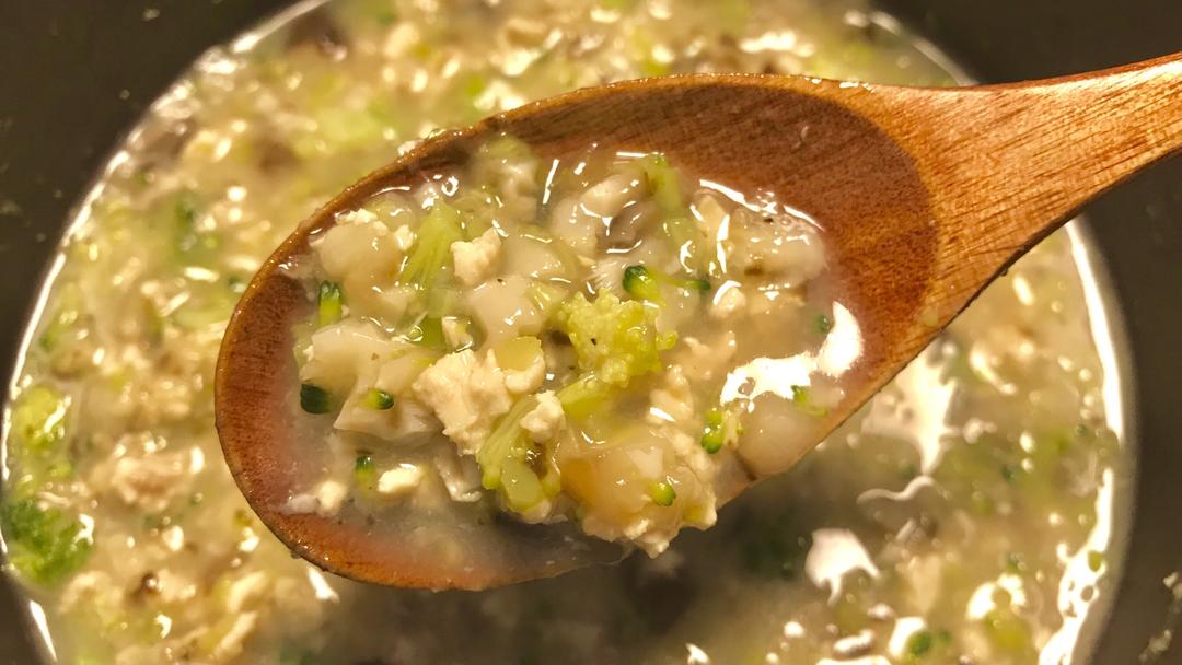 减脂期的鸡茸燕麦粥