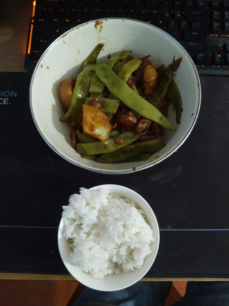 土豆炖豆角