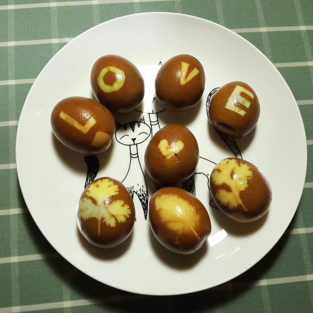 手机用户6260_451r做的花纹茶叶蛋