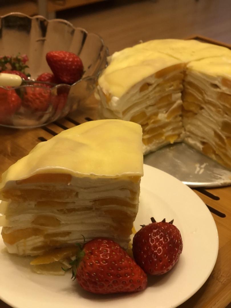 零基础做芒果千层蛋糕（8寸）