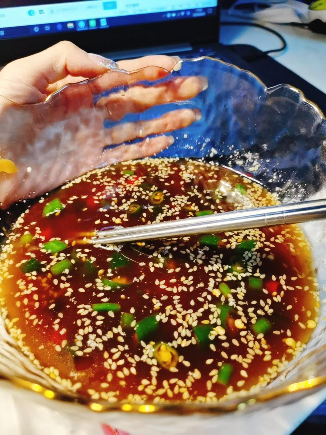 夏日凉菜-麻辣扇贝捞汁