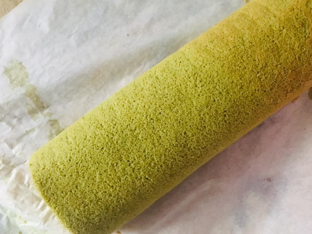 抹茶蜜豆蛋糕卷