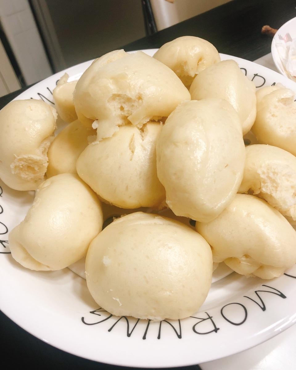 面包机版超松软牛奶馒头