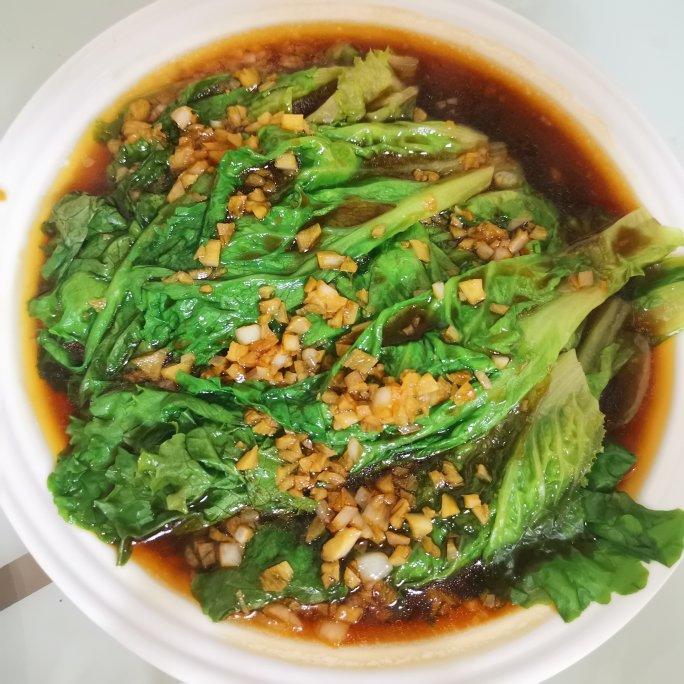 白灼生菜