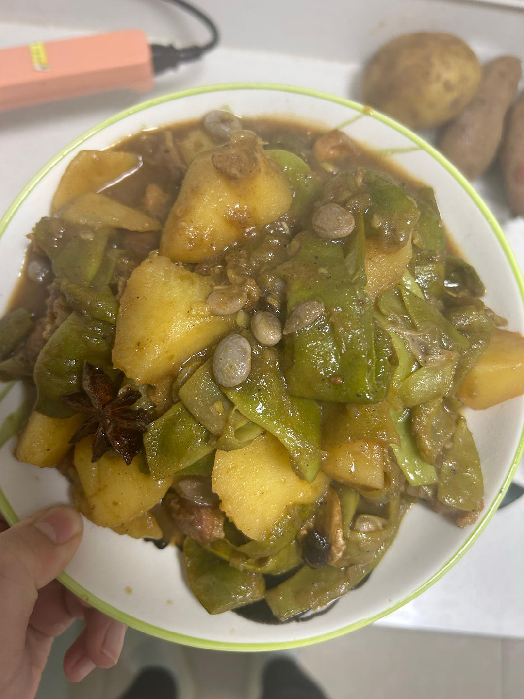 油豆角炖肉（一夫食堂版）