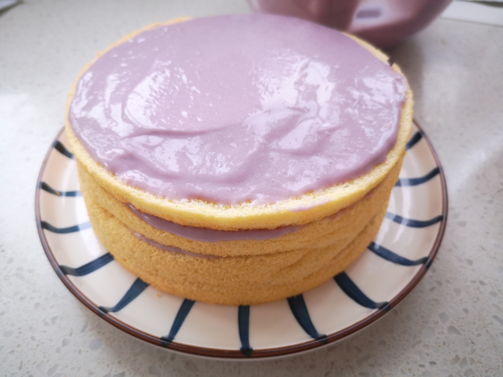 会变色的紫薯芋泥蛋糕的做法 步骤24