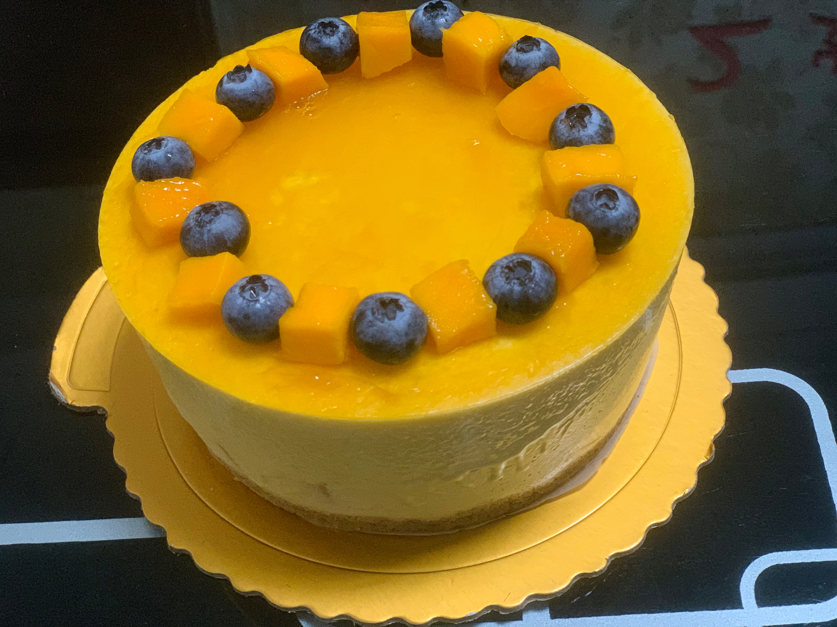 芒果慕斯蛋糕（6寸圆模）