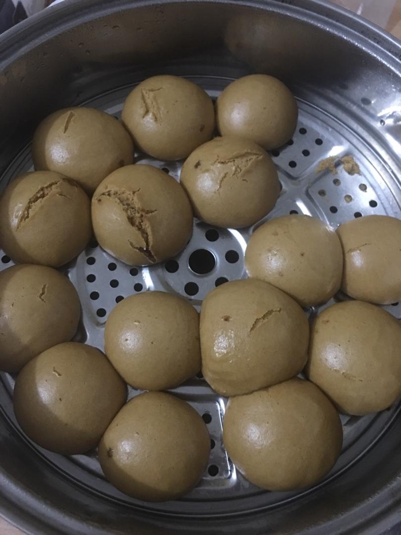 有着面包口感的红糖馒头（一次发酵）