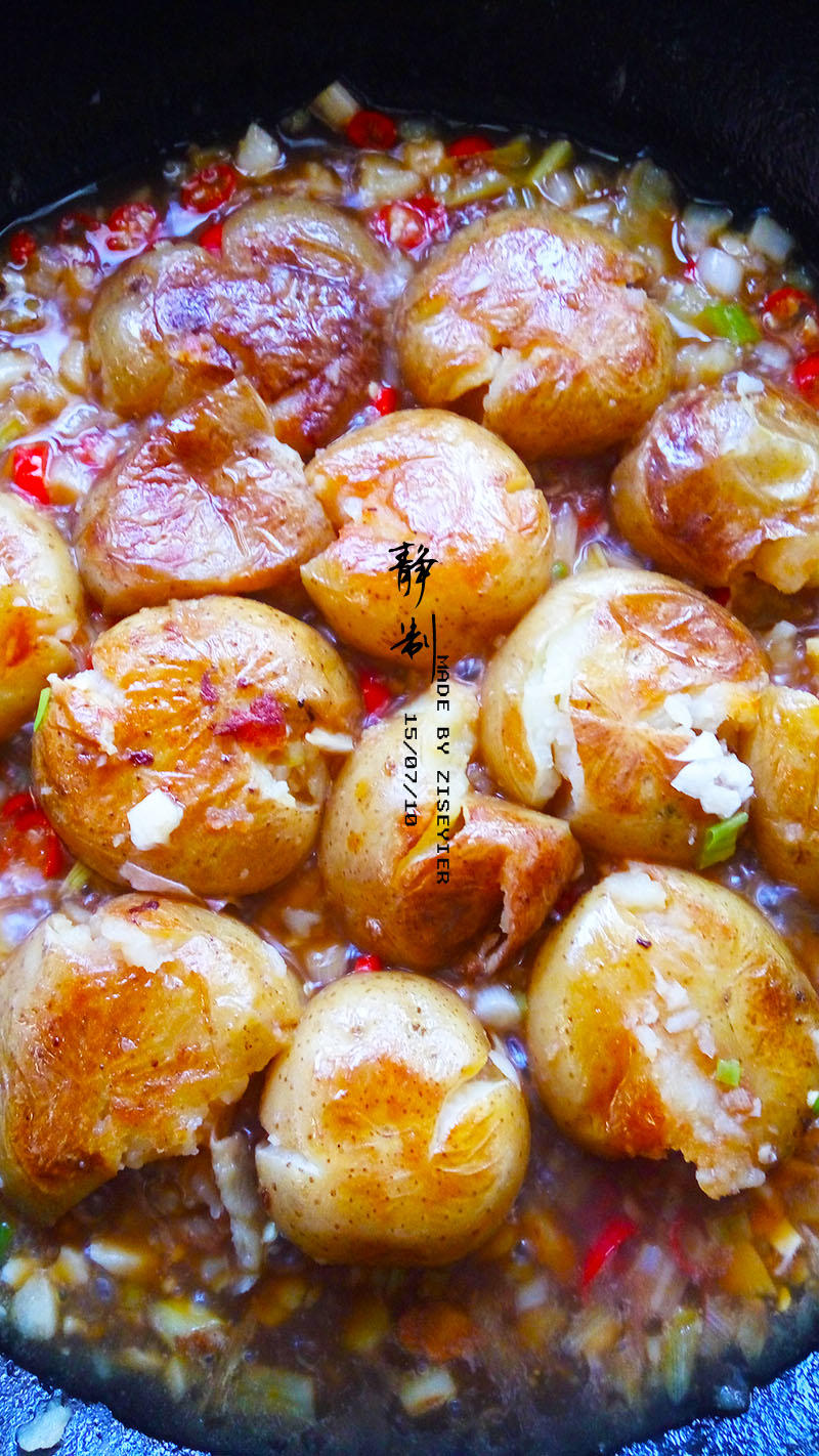 孜然香辣煎小土豆