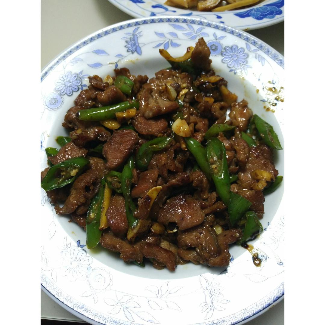 青椒炒肉丝