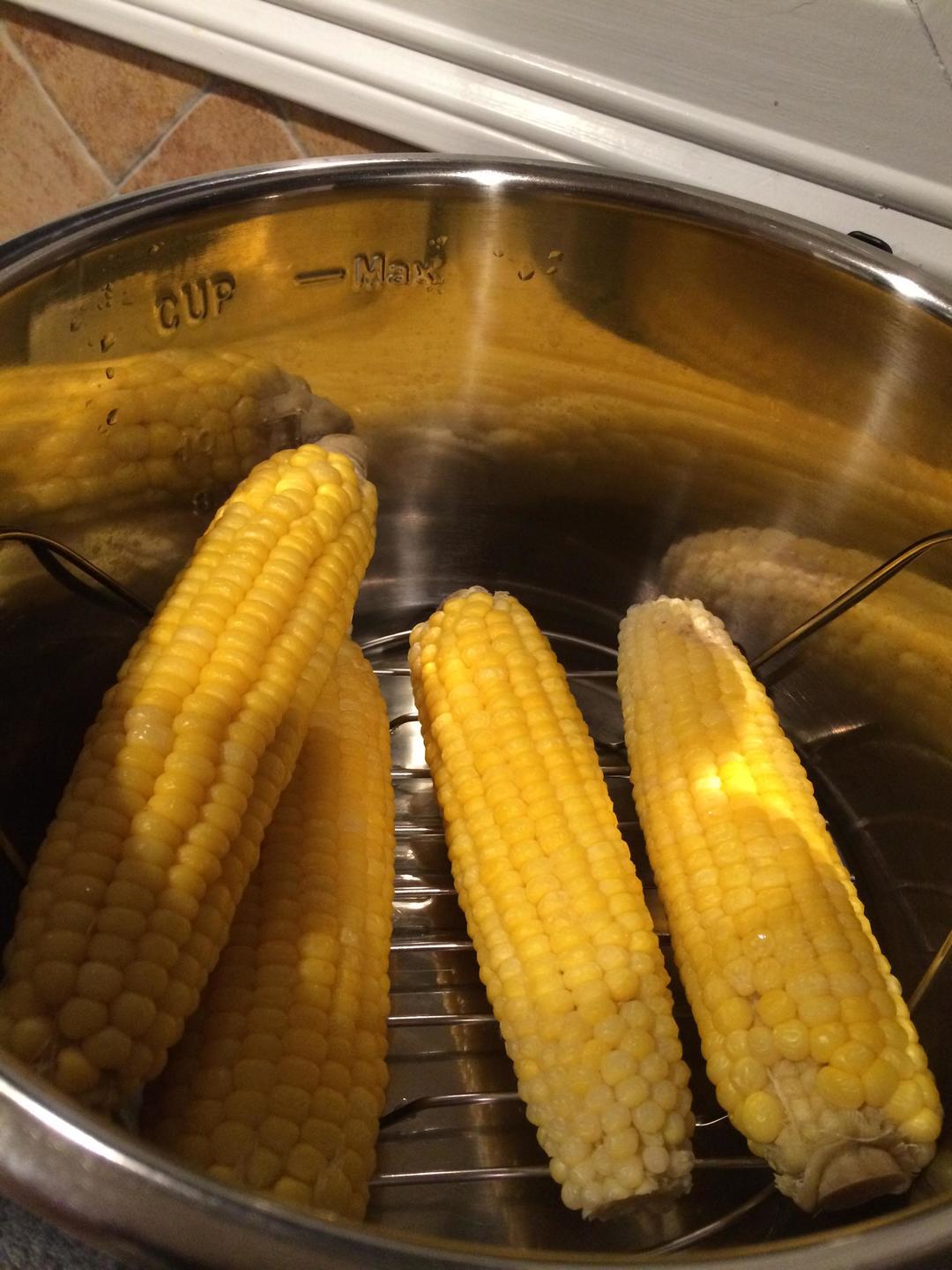 电高压锅『蒸玉米』