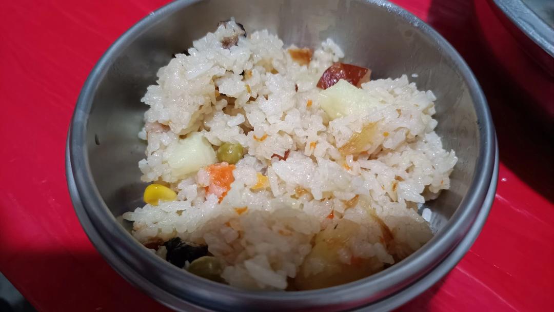 电饭锅版腊肉饭