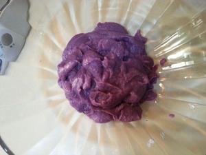 椰香紫薯糯米糍的做法 步骤3