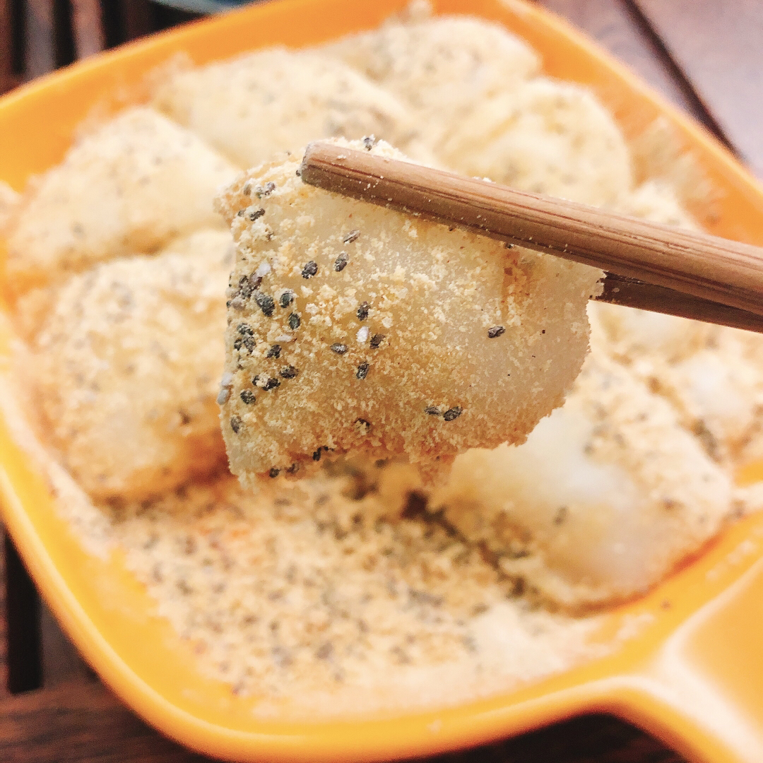 微波炉五分钟日式黄豆粉糯米糍 kinako mochi