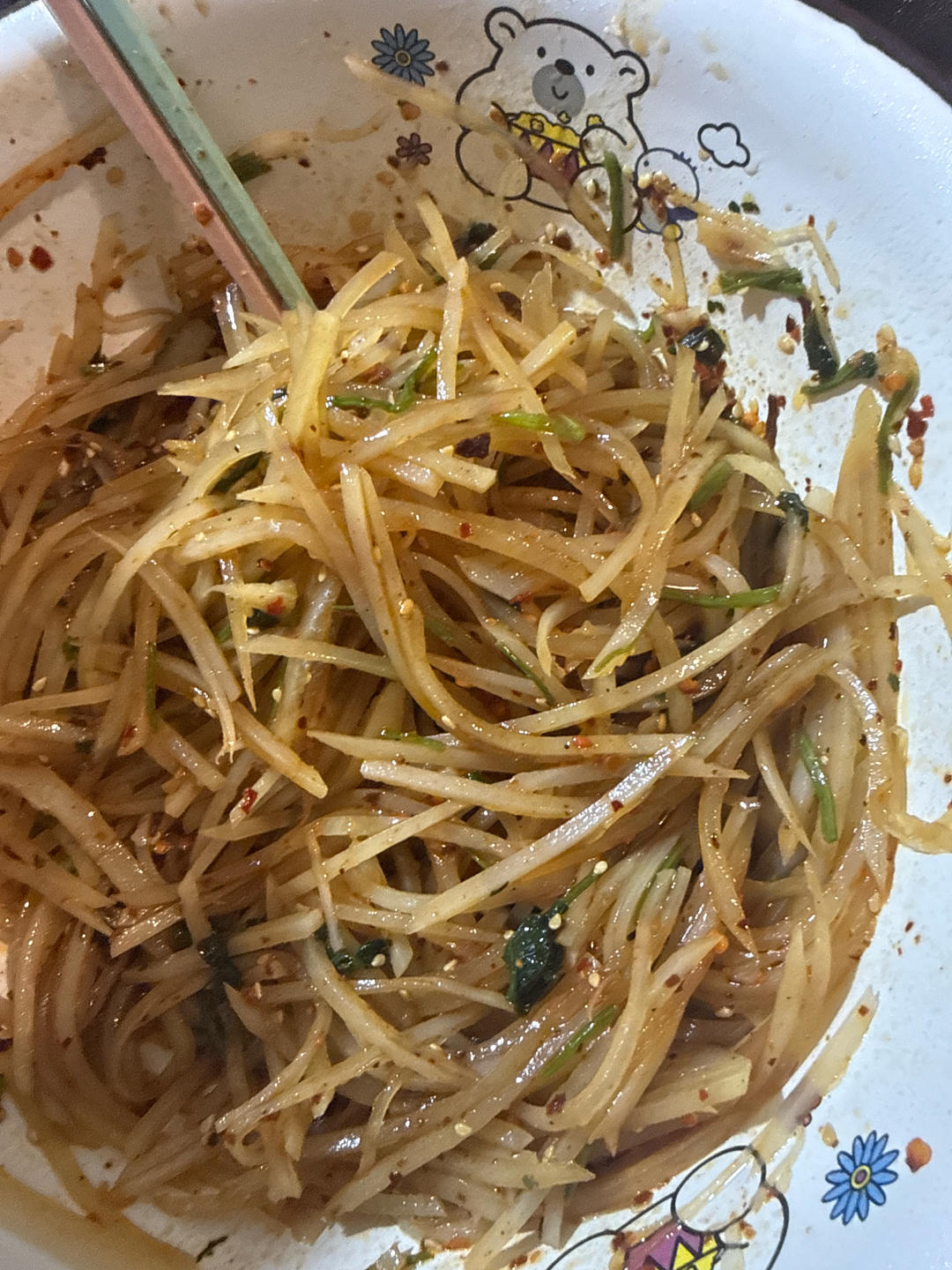 炝拌土豆丝（炎宝爱吃饭版本）