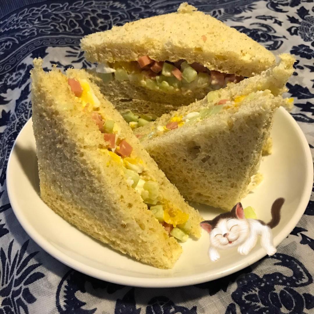 快手美味鸡蛋三明治