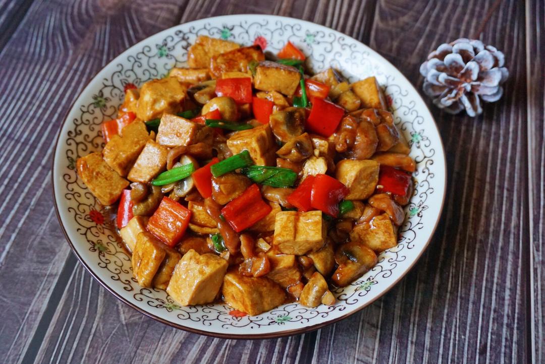 口蘑红烧豆腐