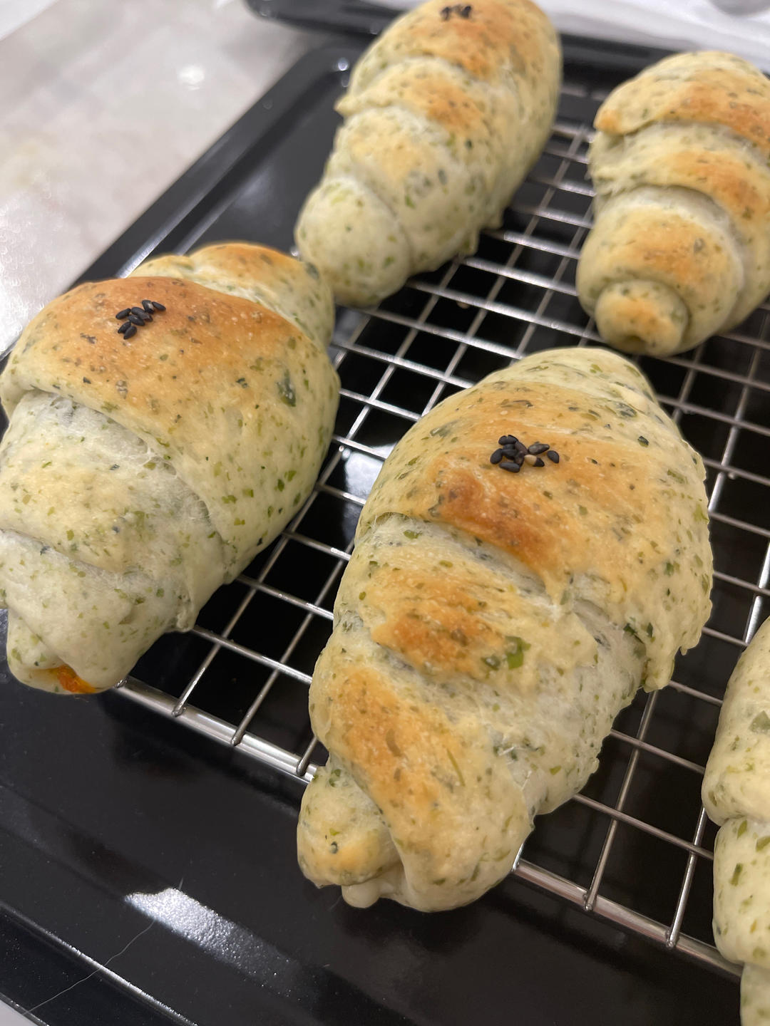 日式肉松海苔海盐面包卷｜简直太香了｜咸香风味
