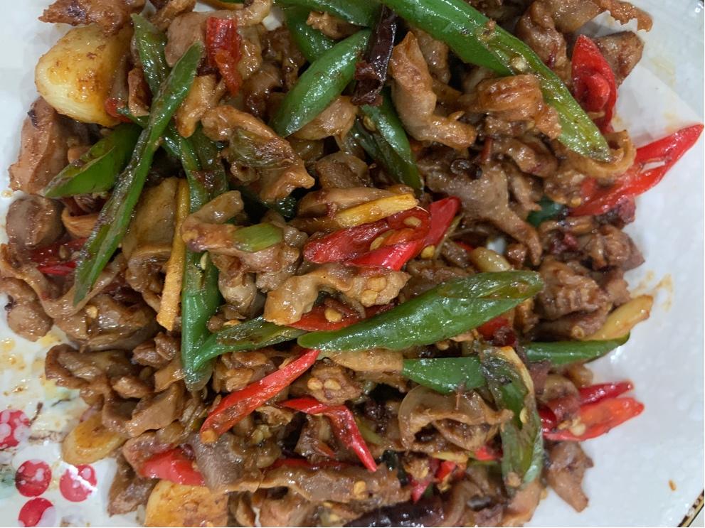 爆炒鸡胗