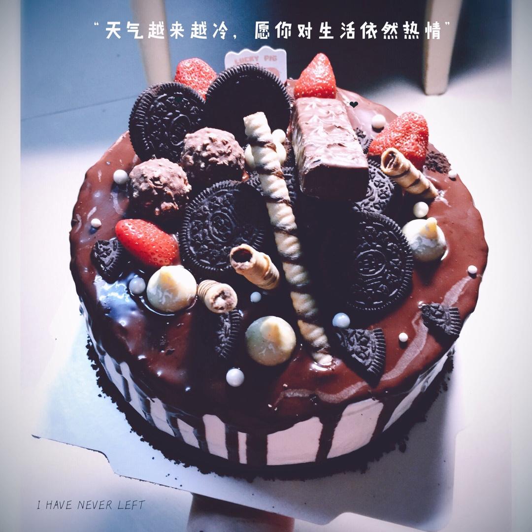 风靡欧美的滴落蛋糕~巧克力盛宴dripping cake