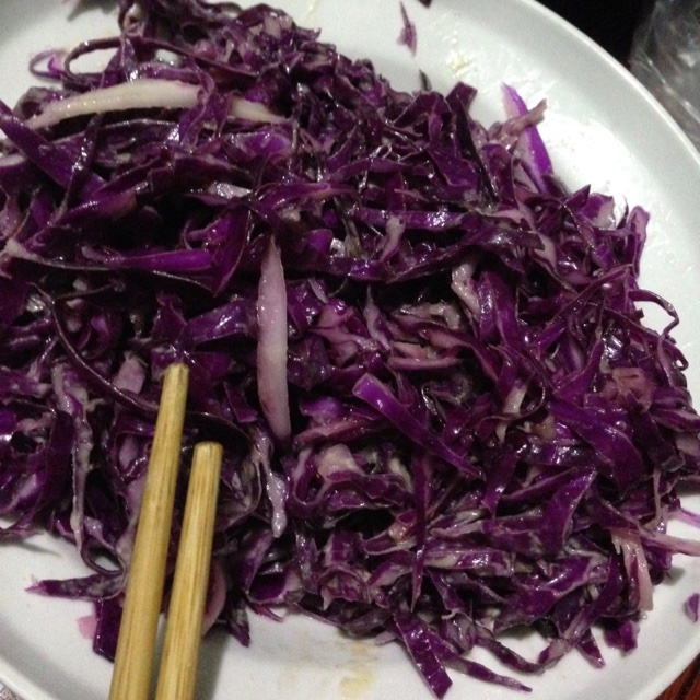 凉拌紫甘蓝