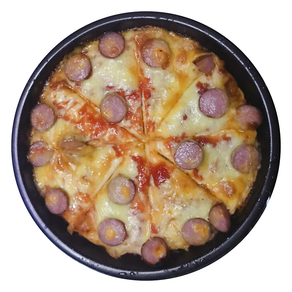 番茄芝士烤肠披萨