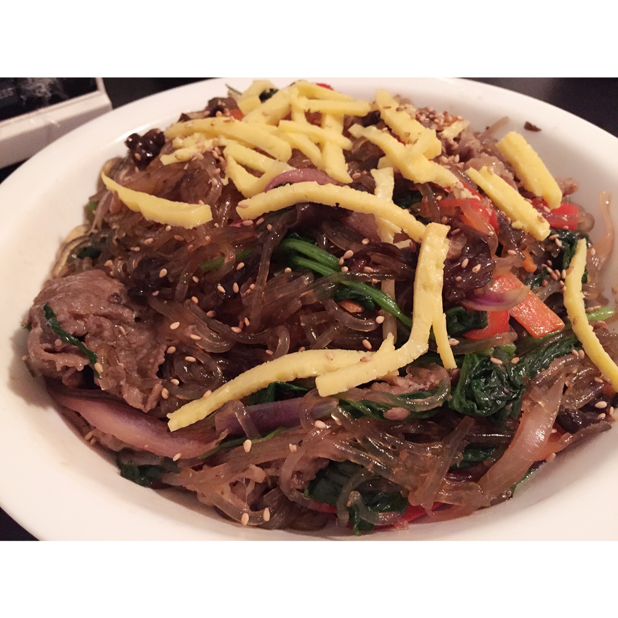 韩国杂菜炒粉丝（Japchae）