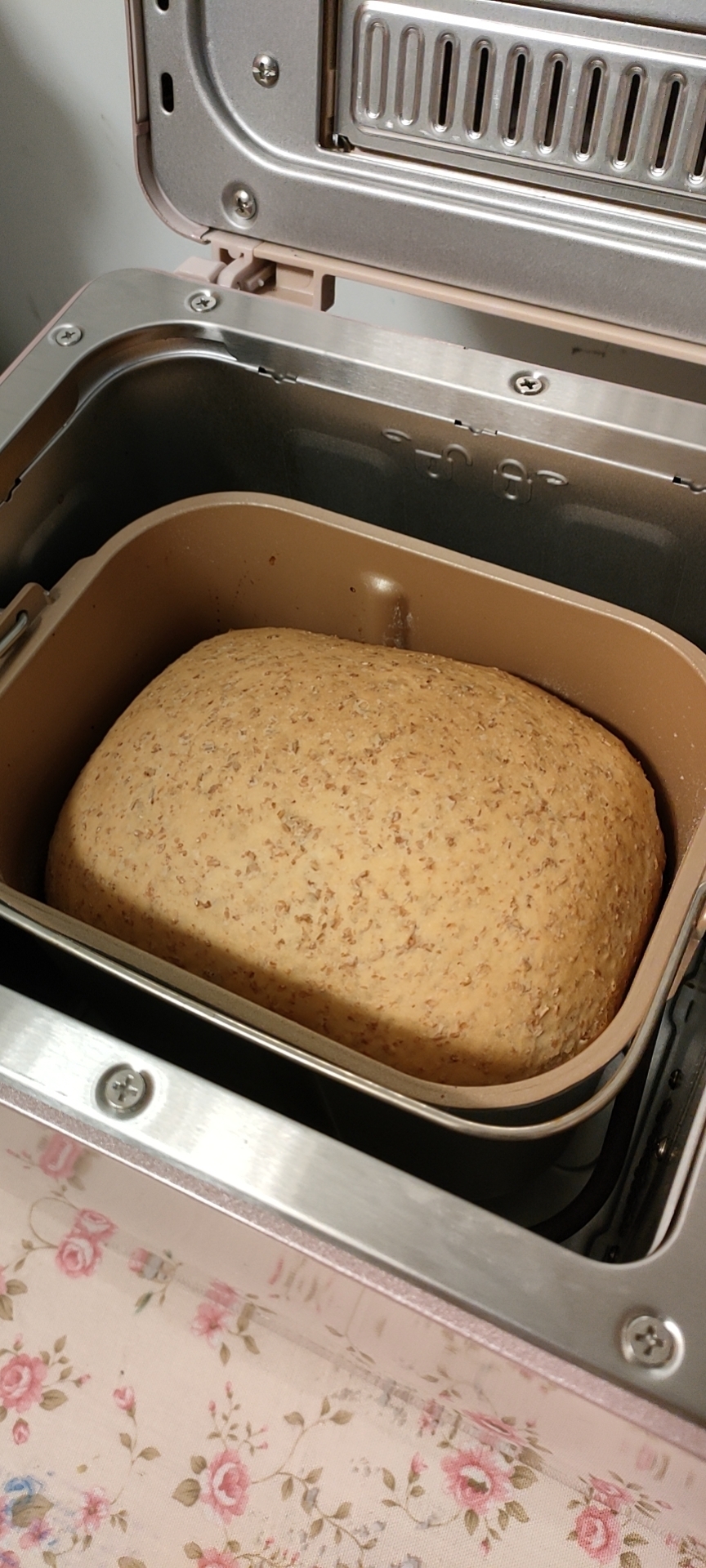 东菱JD08面包机烤50%全麦面包的做法 步骤6