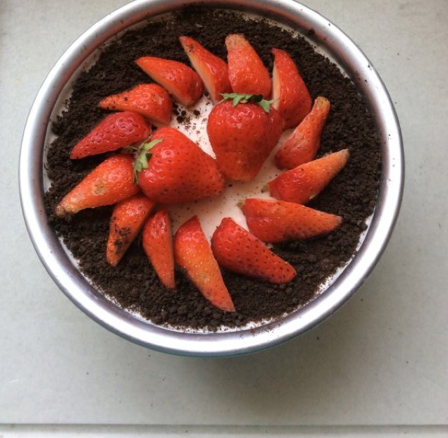 《Tinrry下午茶》教你做草莓芝士慕斯（6寸配方）