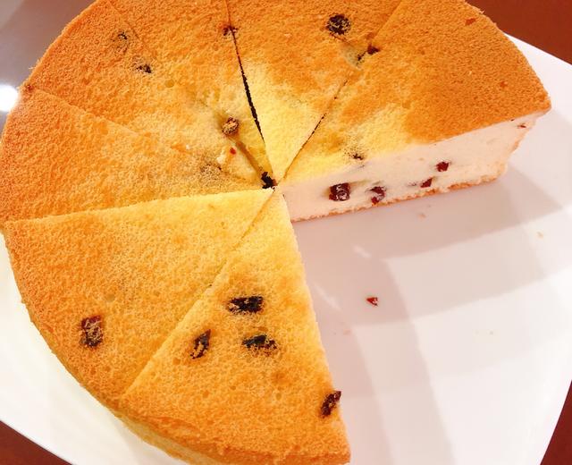 8寸蔓越莓戚风蛋糕的做法