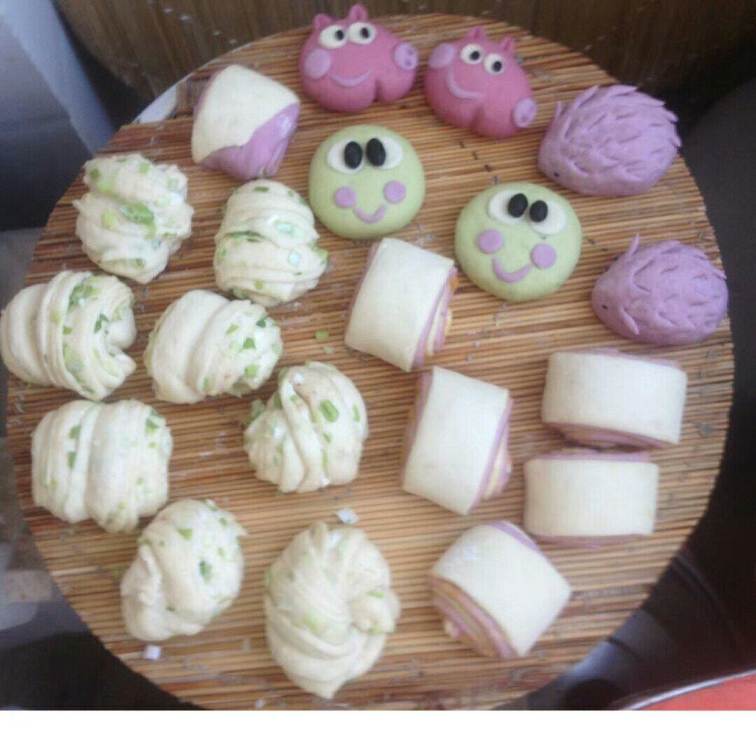 零难度学做香喷喷喧腾腾的花生酱大花卷