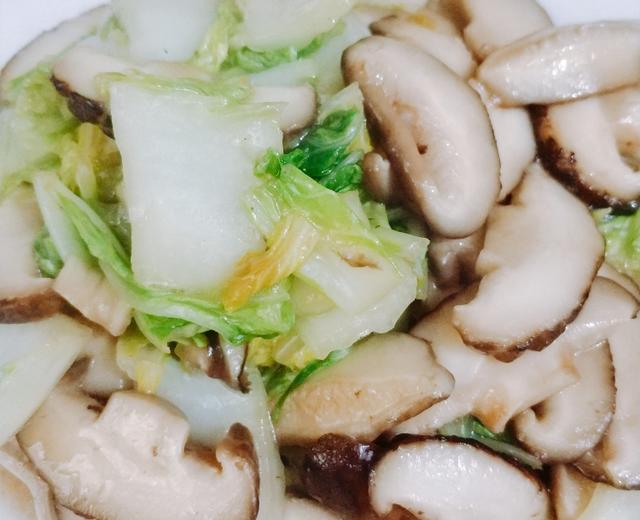 素食主义♨香菇炒黄白菜