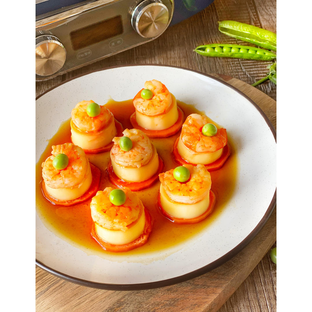 低脂健康日式豆腐蒸虾仁🦐｜摩飞极速蒸炖锅