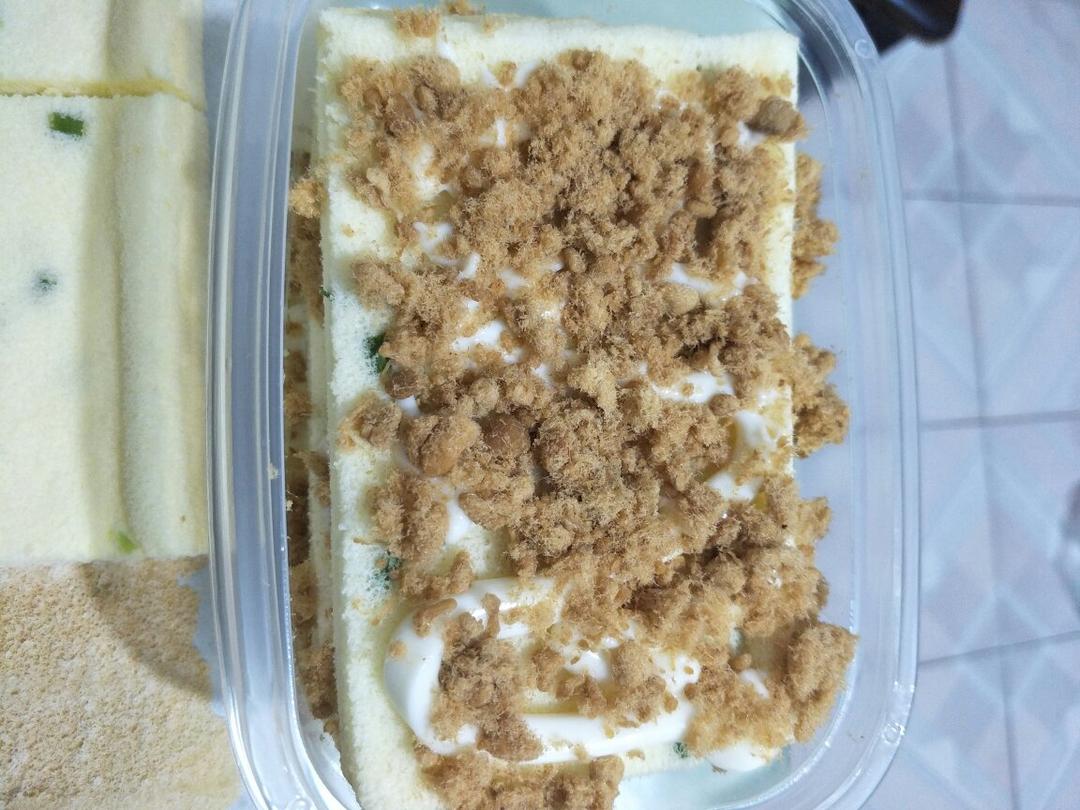 自制肉松沙拉蛋糕盒子