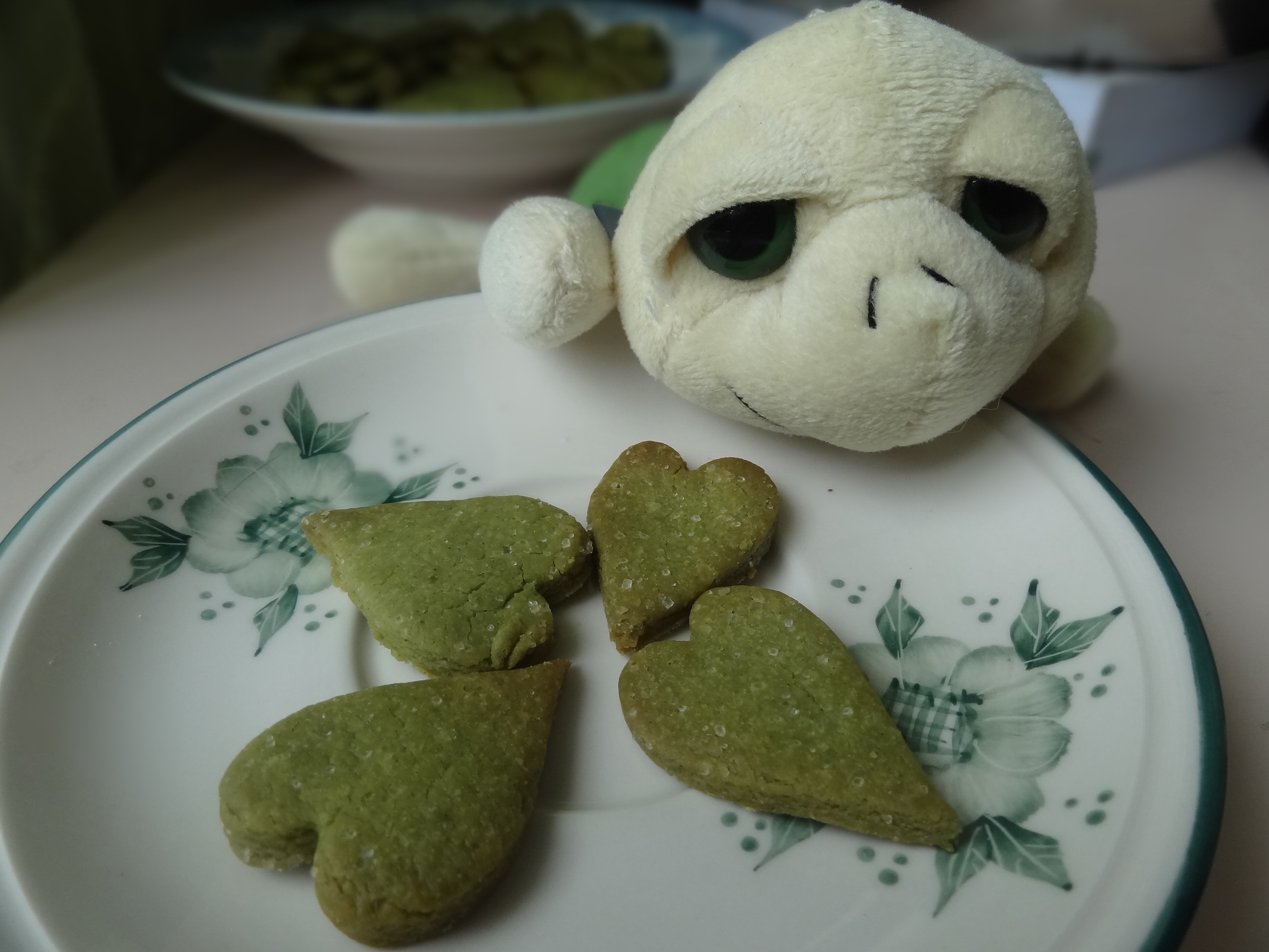 心形抹茶饼干