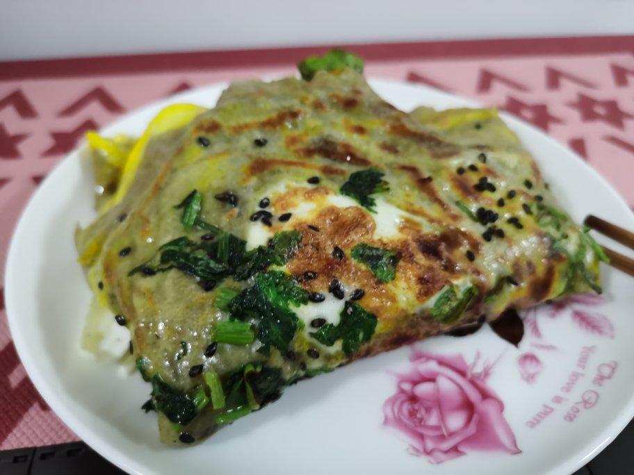 家庭版煎饼果子---快手健康早餐，利用家里现有材料