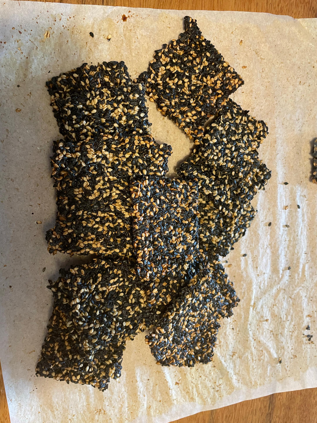 健康黑芝麻薄饼（仅需三步）