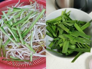 绿豆芽炒韭菜的做法 步骤1