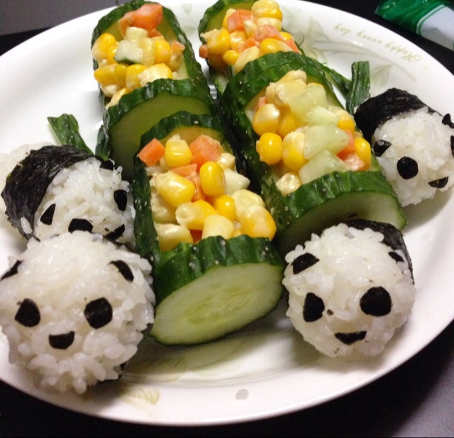 开心熊猫饭团